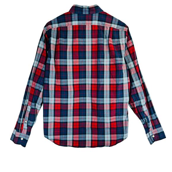 J Crew Quality Woven Shirt Mens Slim Fit Plaid Long Sleeve Button Down size M - Picture 5 of 5